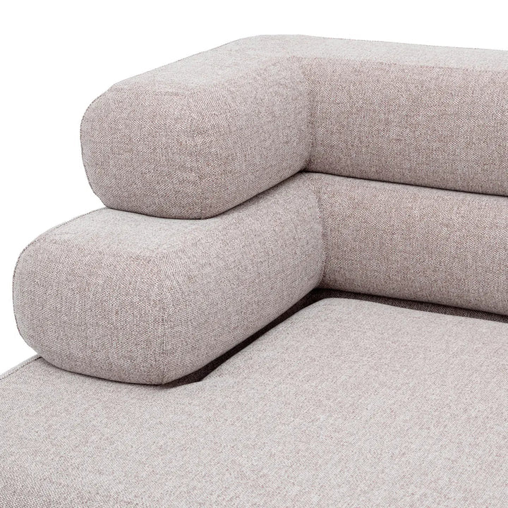 Outdoor Modular Sofa Malaga Mauritius Light Grey - Left - image 5