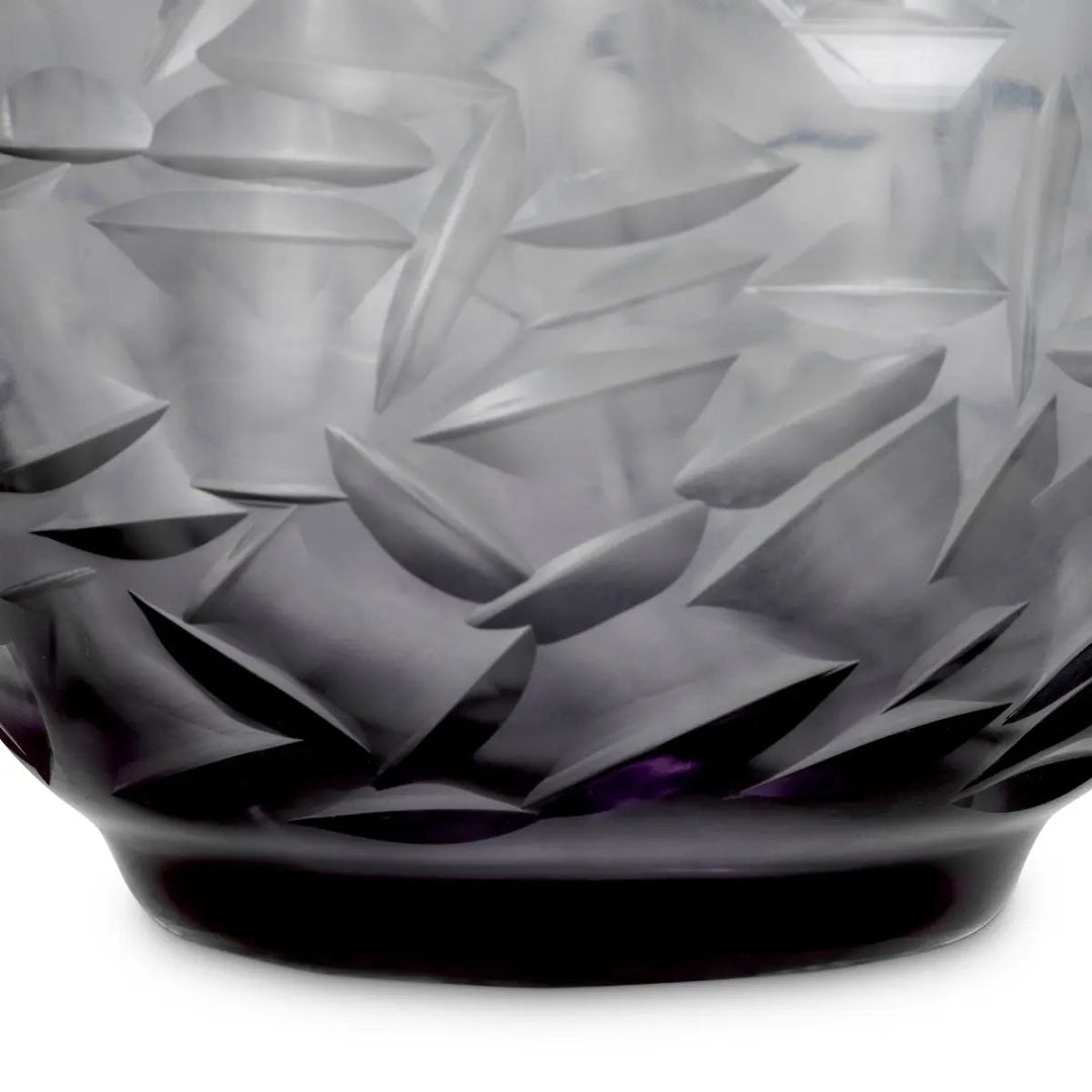 Vase Hadleigh Grey Color Glass - image 5