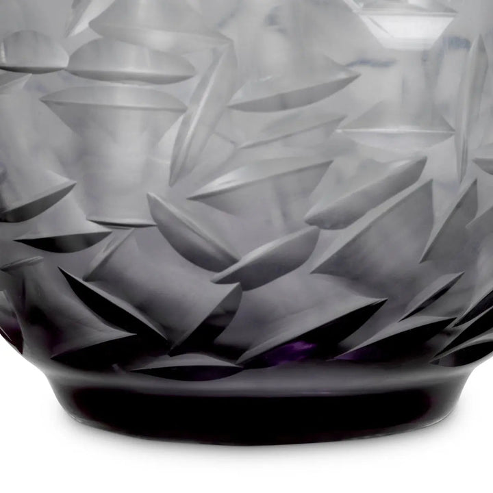 Vase Hadleigh Grey Color Glass - image 5