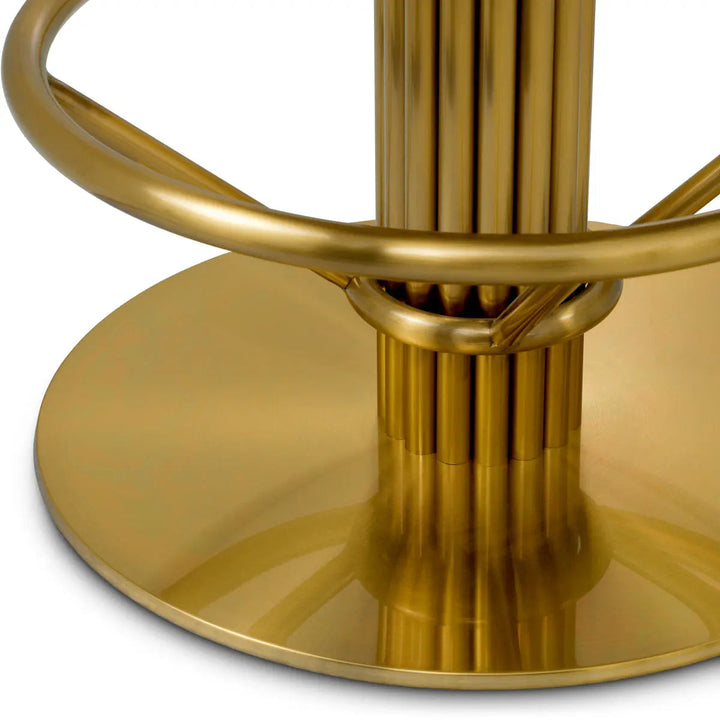Bar Stool Carleton Camari Cream Brushed Brass Finish - image 5