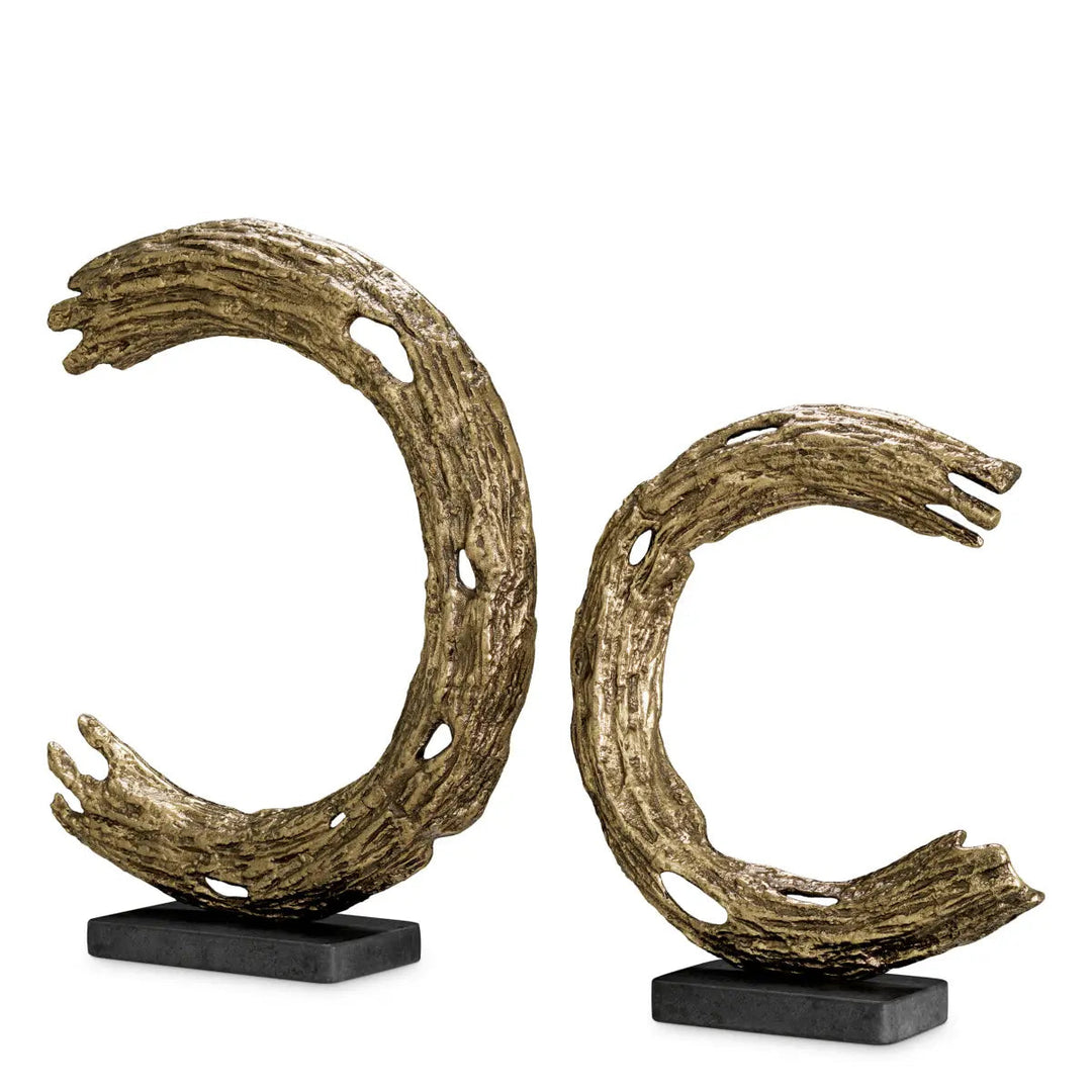 Object Elvaston Antique Brass Finish Set Of 2 - image 5