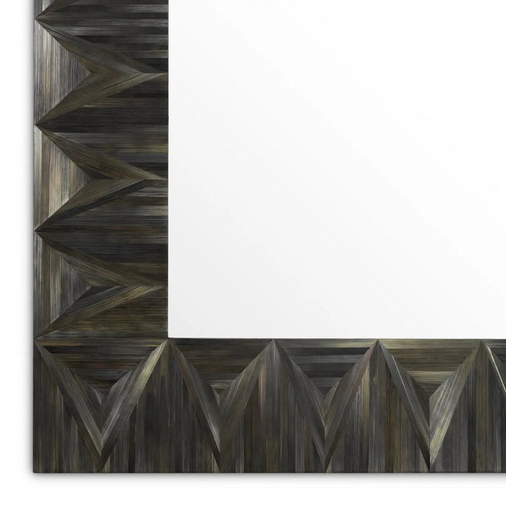 Mirror Belmont Straw Marquetry Charcoal - image 5