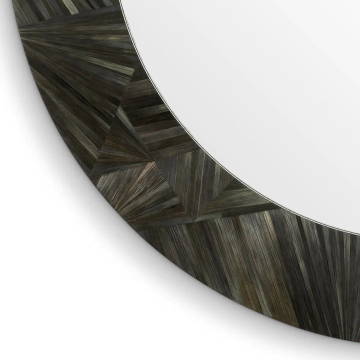 Mirror Cassara Straw Marquetry Charcoal - image 5