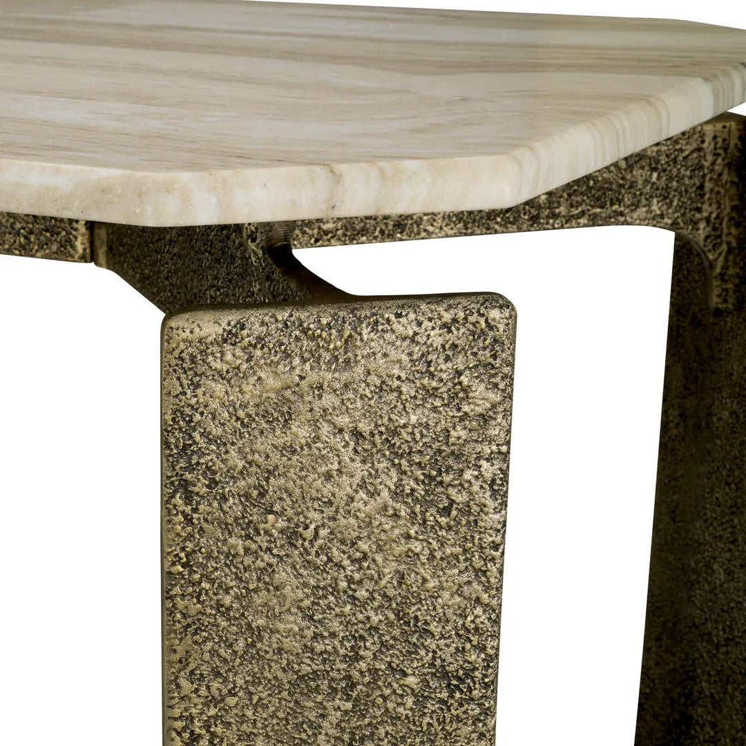 Dining Table Bodega Rectangular Antique Brass Finish - image 5