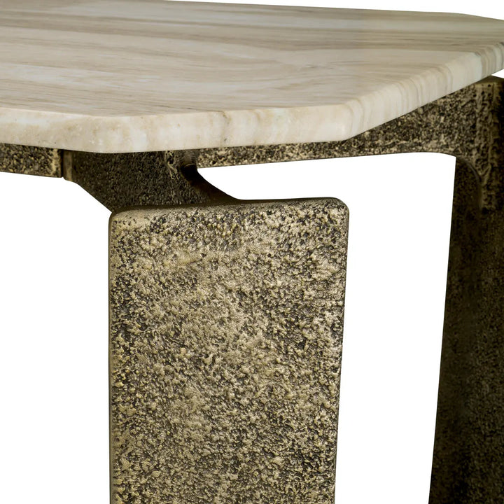 Dining Table Bodega Rectangular Antique Brass Finish - image 5
