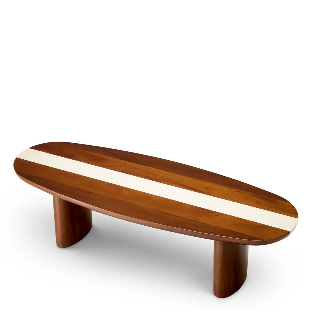 Coffee Table Jenson Mahogany Wood High Gloss - image 5