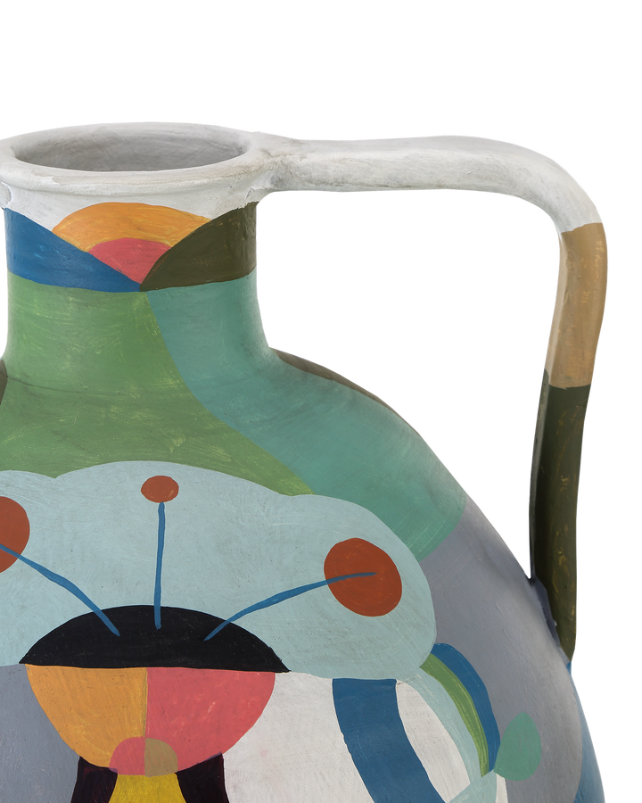Amphora Large Multi-Colored Vase
