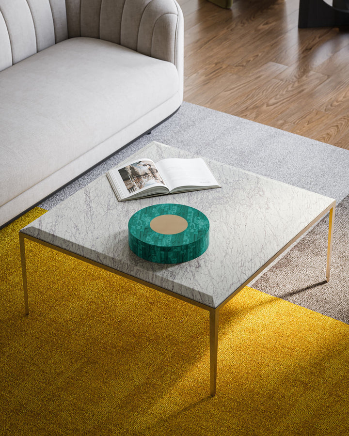 Coffee Tables Oblique Marble Cocktail Table