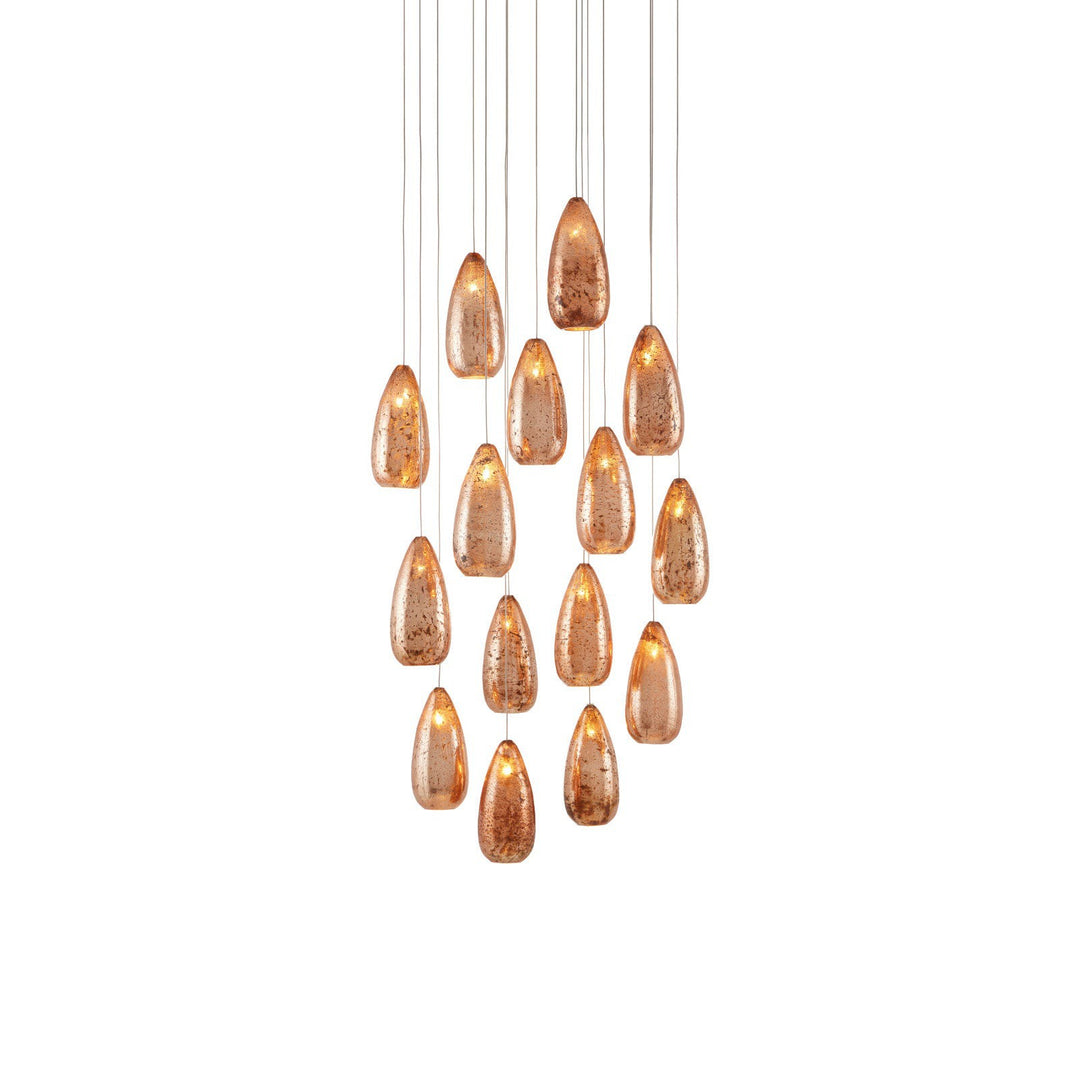 Rame 15-Light Round Multi-Drop Pendant