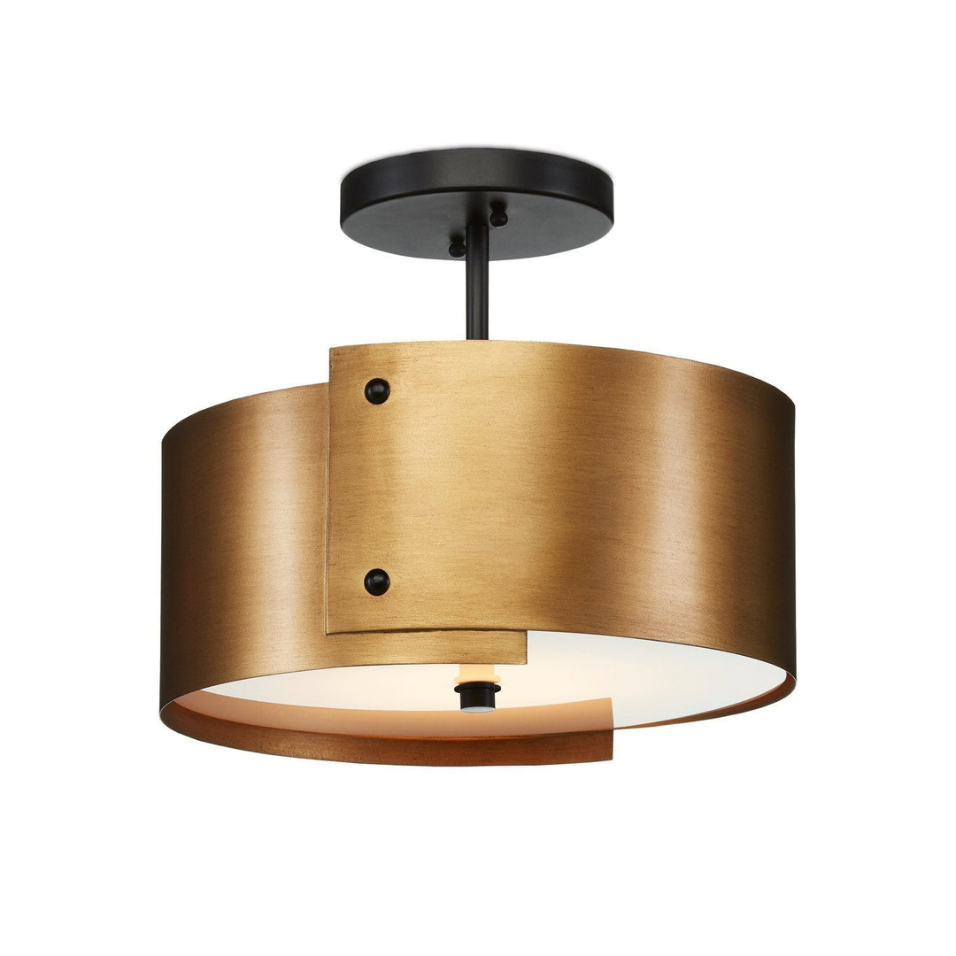 Ritsu Brass Semi-Flush Mount