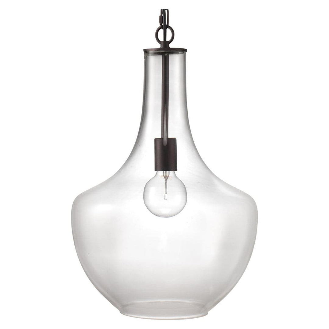 Sutton Pendant-Jamie Young-JAMIEYO-BL73015-CH1L-PendantsClear Glass w/ Black Hardware-11-France and Son