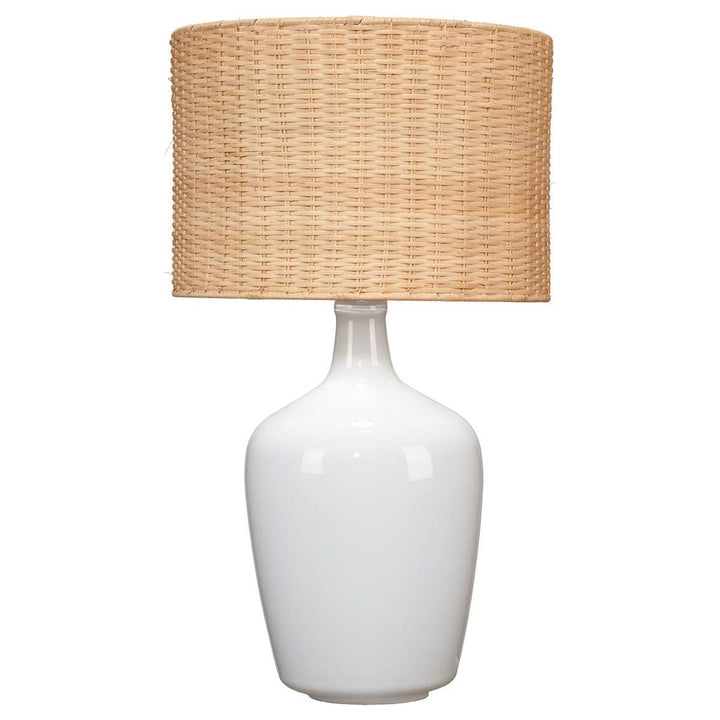 Plum Jar Table Lamp-Jamie Young-JAMIEYO-LS9PLUMJARWH-Table LampsWhite-8-France and Son