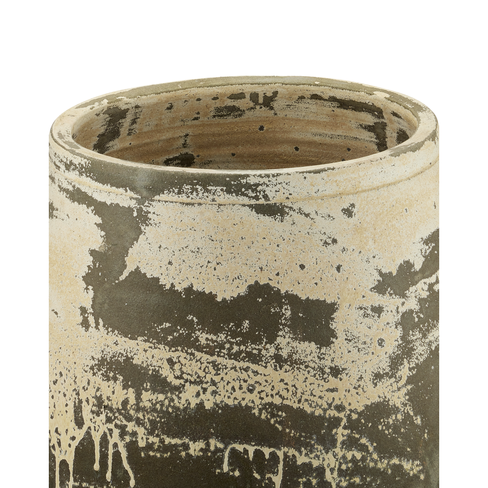Outdoor Planters Sicilia Large Antique White Planter