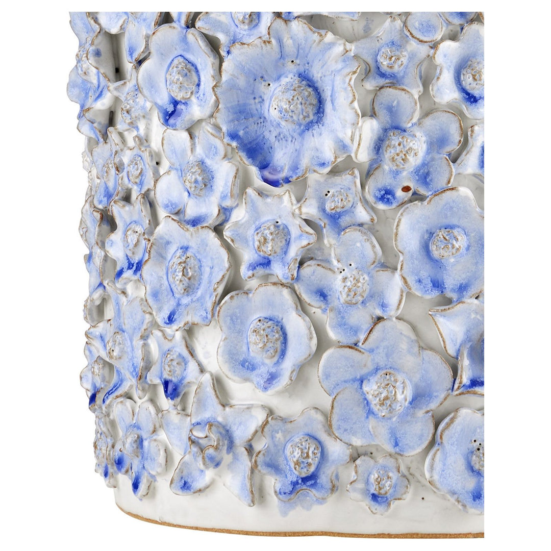 Jessamine Blue & White Accent Table