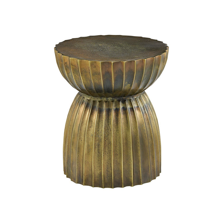 Rasi Antique Brass Accent Table