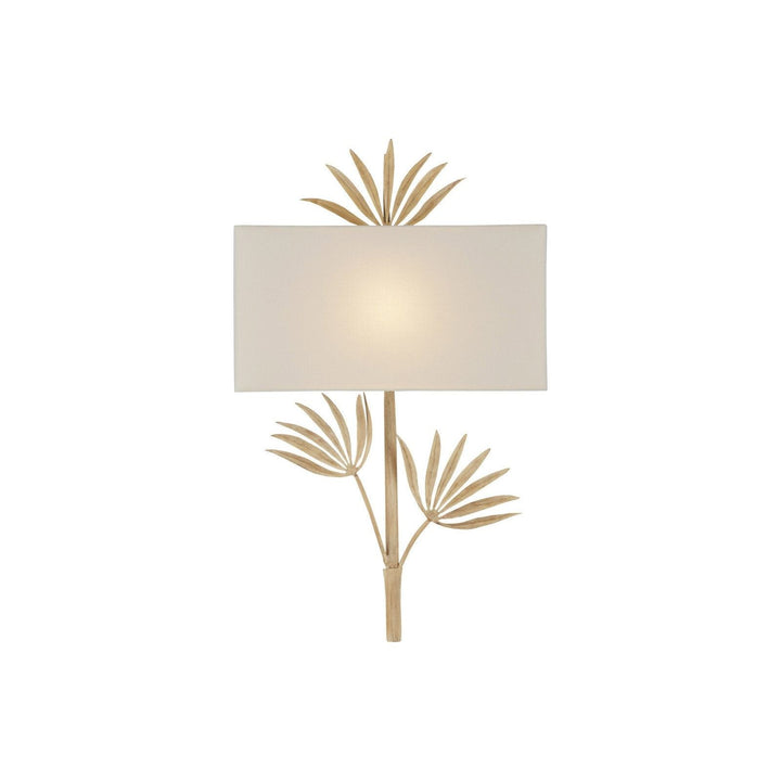 Calliope Coco Cream Wall Sconce, White Shade