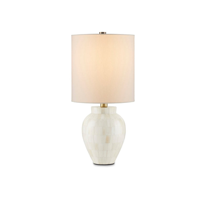 Osso White Round Table Lamp