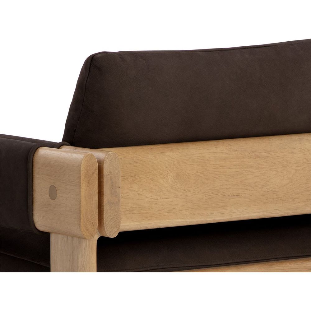 Carmichael Lounge Chair - Nubuck Cocoa Leather