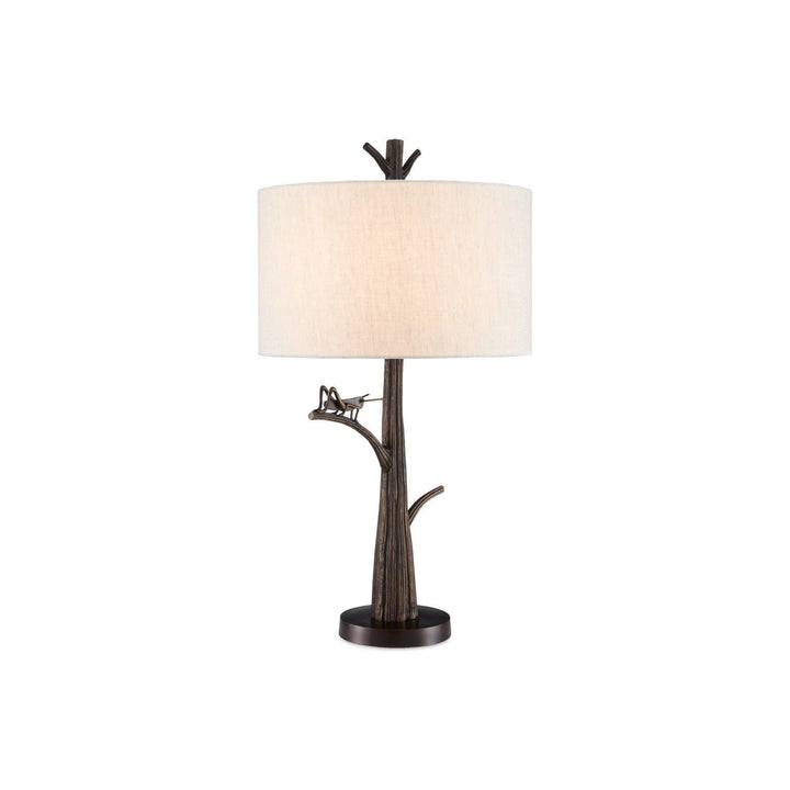 Grasshopper Bronze Table Lamp