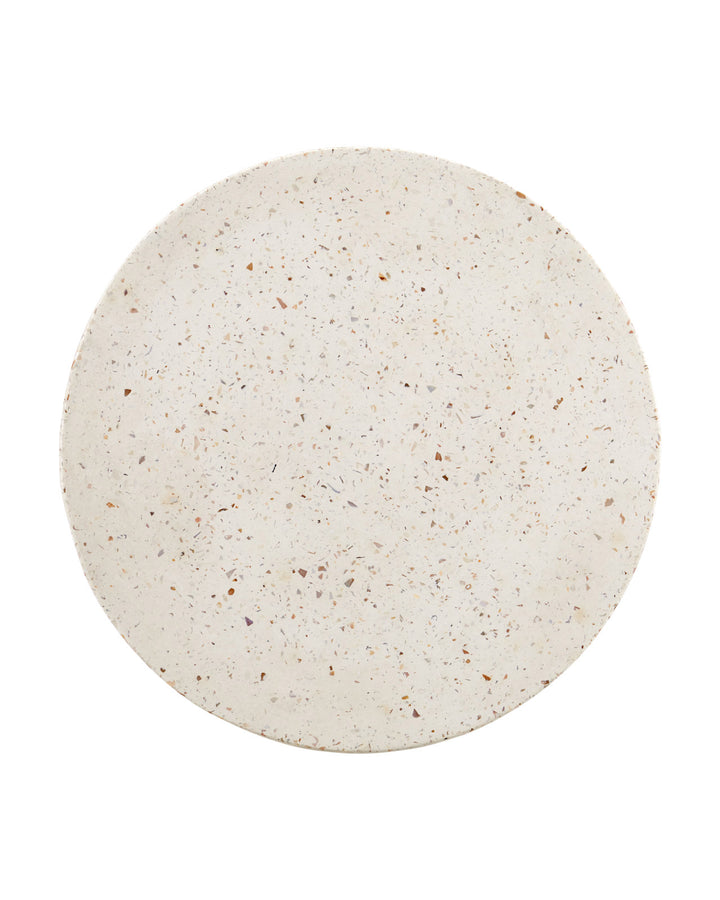 Cresta Ivory Terrazzo Drinks Table