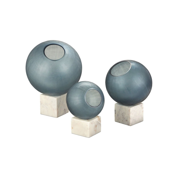 Fresno Blue Orb Set of 3