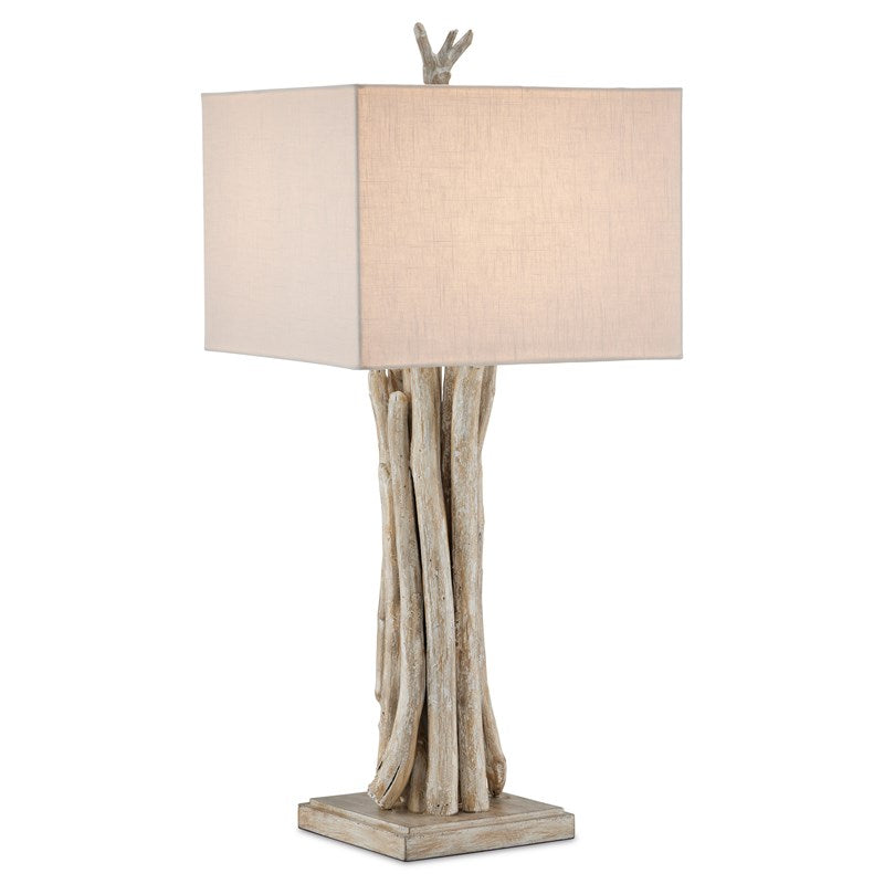 Driftwood Whitewash Table Lamp-Currey-CURY-6000-0919-Table Lamps-1-France and Son
