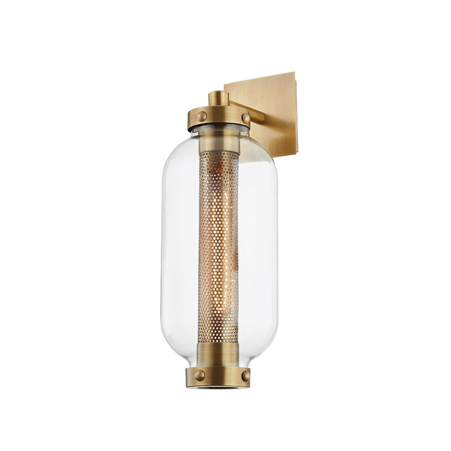Atwater 1LT Wall Sconce - Patina Brass-Troy Lighting-TROY-B7031-PBR-Outdoor Wall SconcesSmall-1-France and Son
