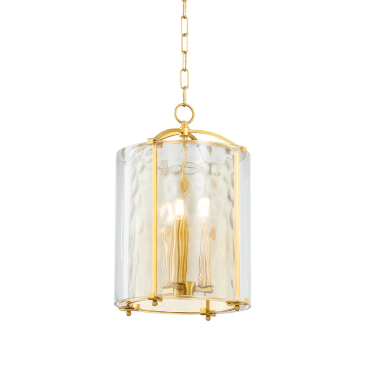 Ramsey Lantern-Hudson Valley-HVL-6003-AGB-Pendants3 Light-1-France and Son