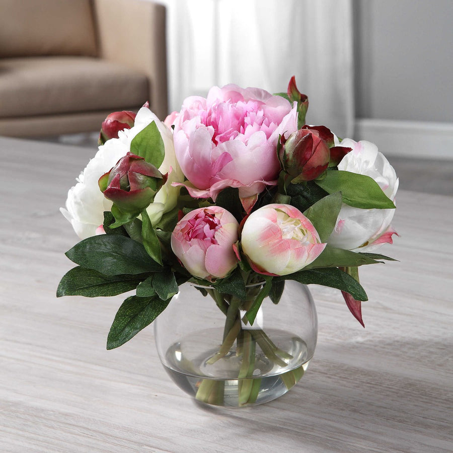 Uttermost Blaire Peony Bouquet-Uttermost-UTTM-60145-Decorative Objects-1-France and Son