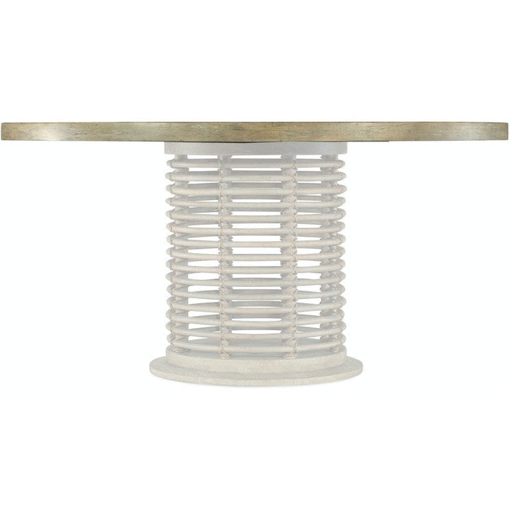 Surfrider 60in Rattan Round Dining Table