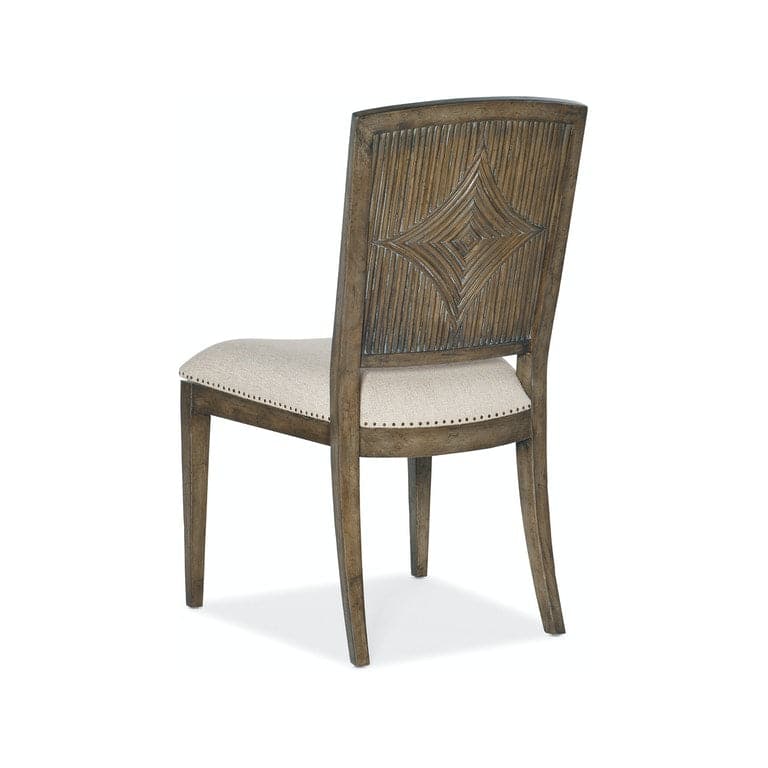 Carved Back Side Chair