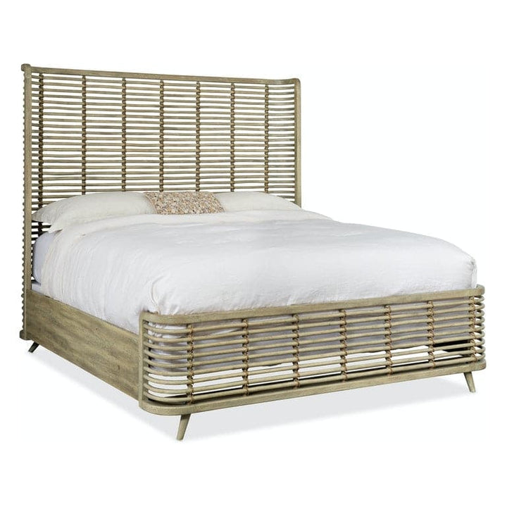 Surfrider Rattan Bed - King-Hooker-HOOKER-6015-90266-80-BedsLight Wood-1-France and Son