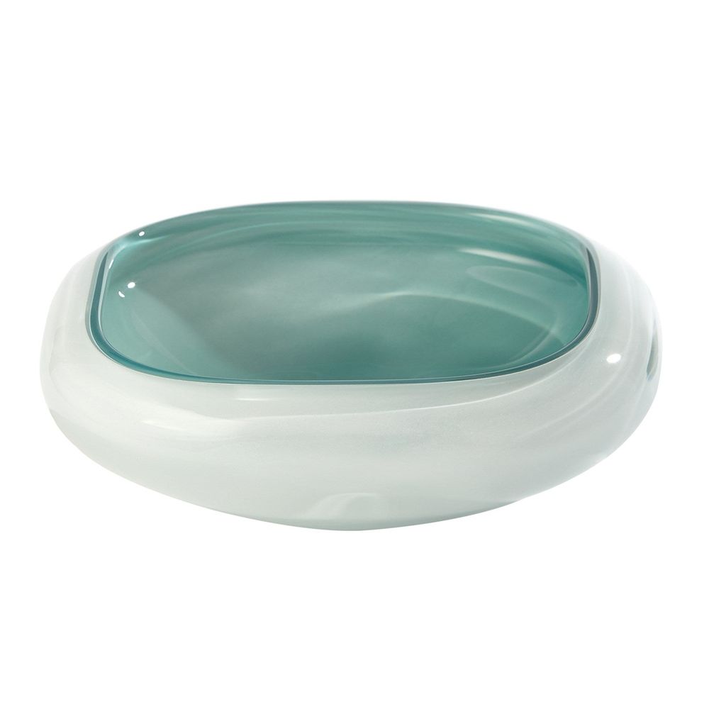 Bowls Square Cased Glass Bowl-Azure-Sm