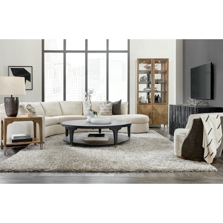 Coffee Tables Chapman Shou Sugi Ban Round Cocktail Table