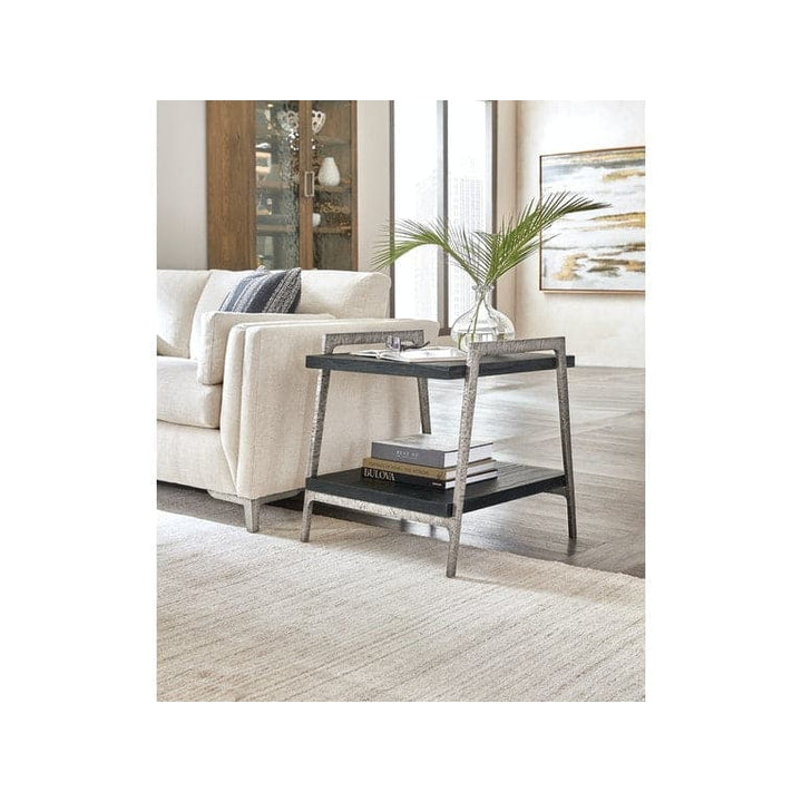 Chapman Shou Sugi Ban End Table-Hooker-HOOKER-6033-80214-99-Side Tables-2-France and Son