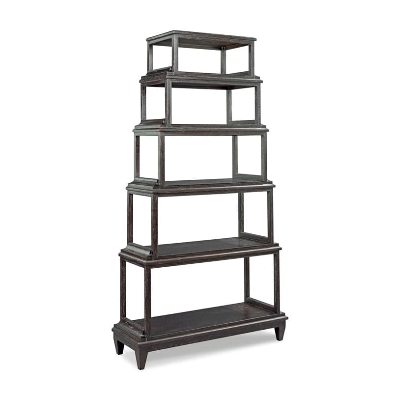 Luna and Montecito Etagere-Woodbridge Furniture-WOODB-6042-38-Bookcases & CabinetsSlate Finish-2-France and Son