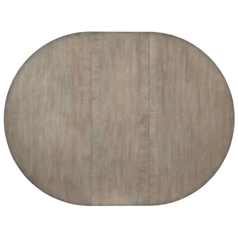 Affinity 48" Round Pedestal Dining Table with 1 x 18" Leaf-Hooker-HOOKER-6050-75203-GRY-Dining Tables-6-France and Son