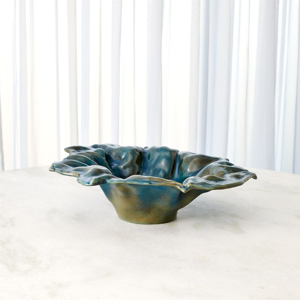 Bowls Free Form Bowl-Reactive Blue