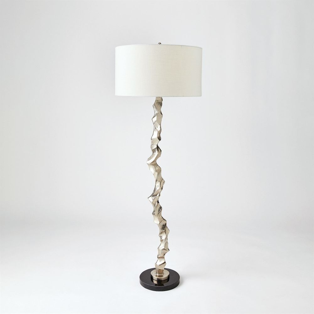Table Lamps Crinkle Lamp-Nickel