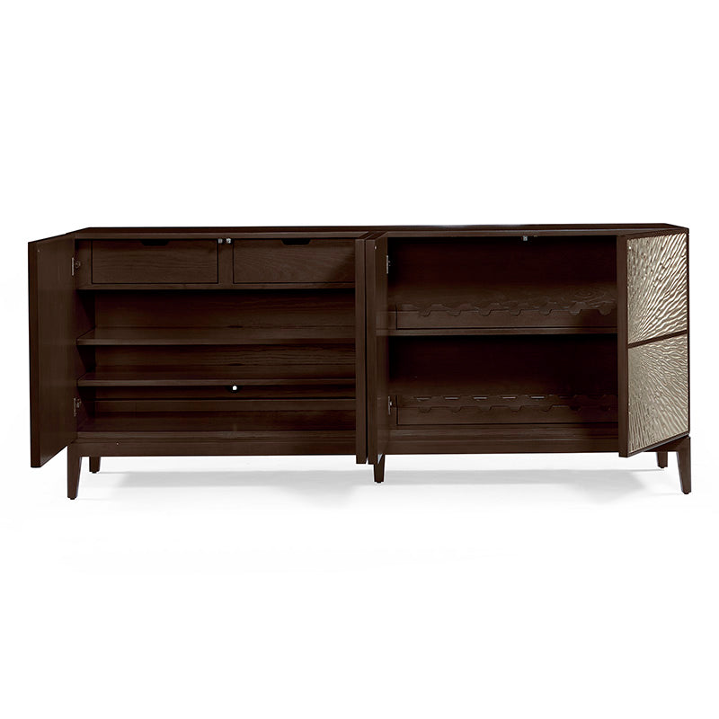 Radial Media Cabinet-Woodbridge Furniture-WOODB-6055-63-Bookcases & Cabinets-4-France and Son