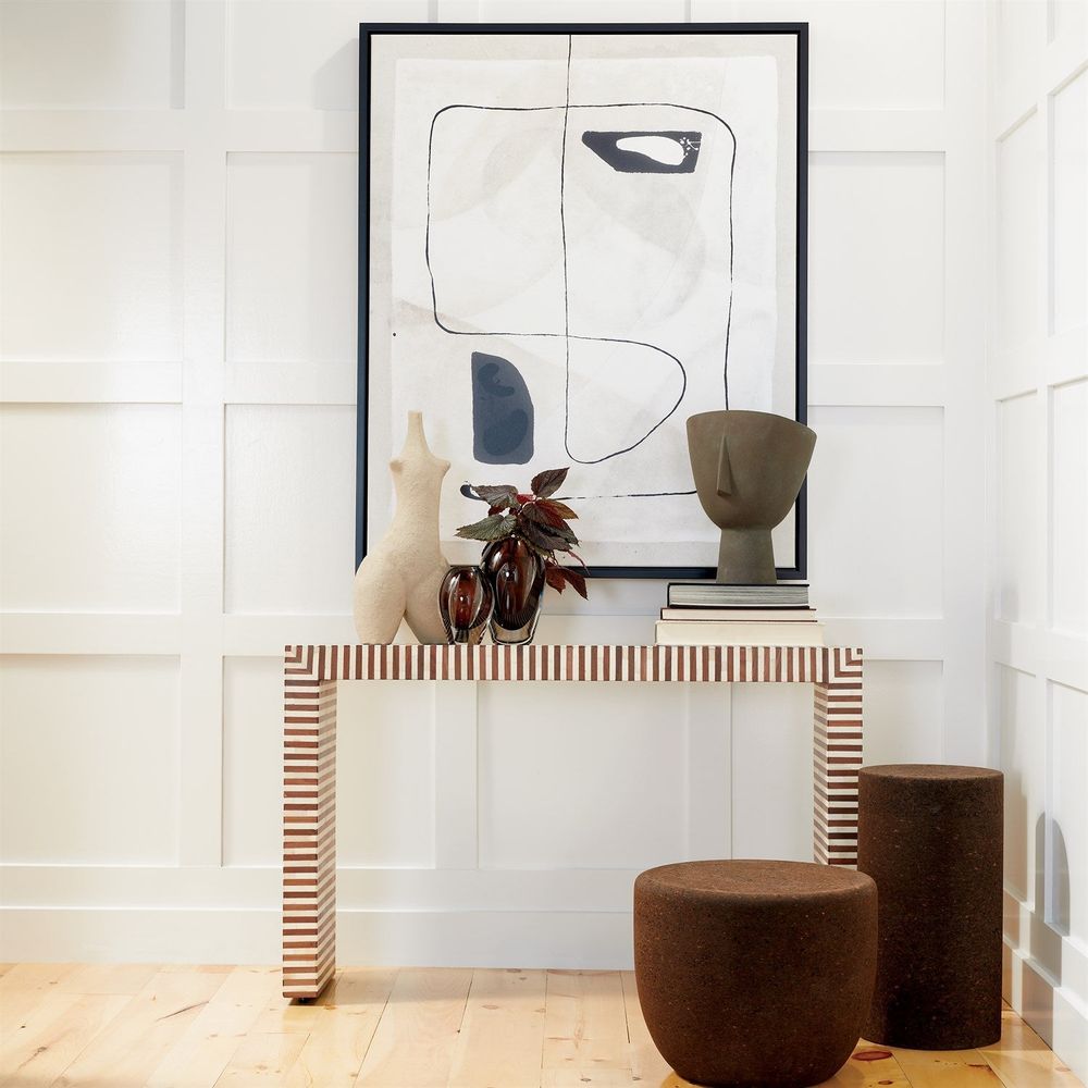 Sienna Console-Walnut/Bone