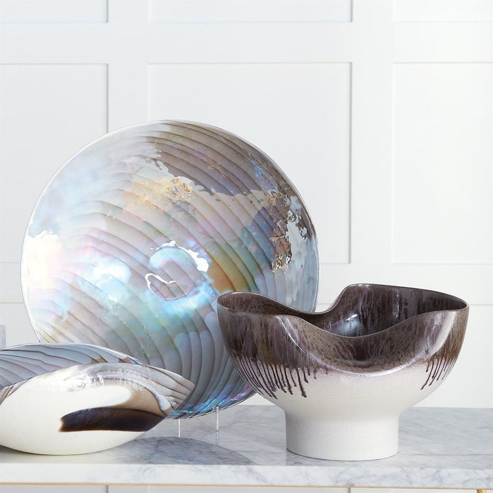 Dented Vase-Amethyst Drip-Sm