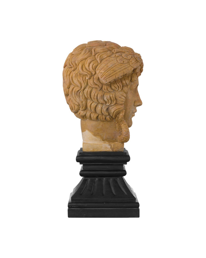 Decorative Objects Hypnos Head on Metal Plinth