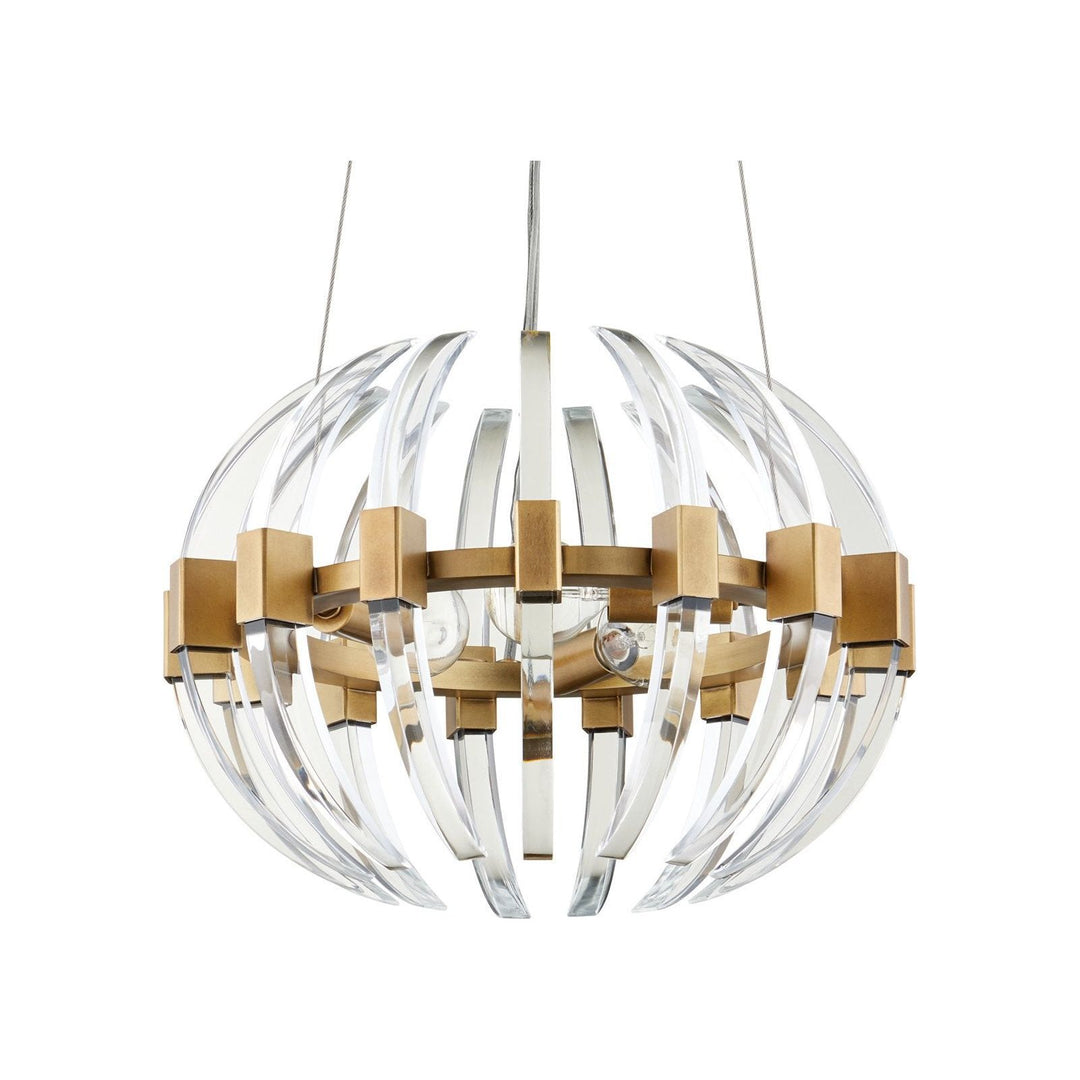 Coquette Small Brass Chandelier