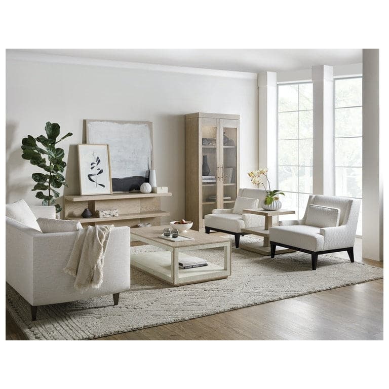 Side Tables Cascade End Table - Burlap Light Wood Finish