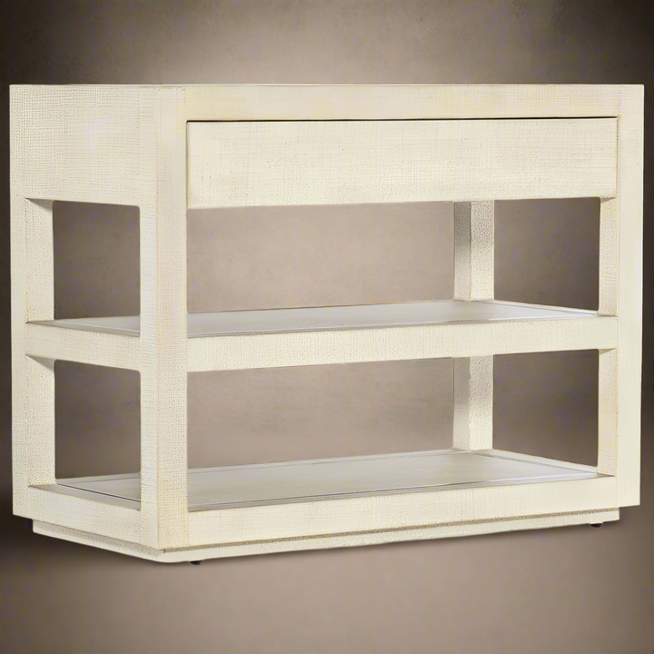 Cascade One-Drawer Nightstand - Whites/Creams/Beiges