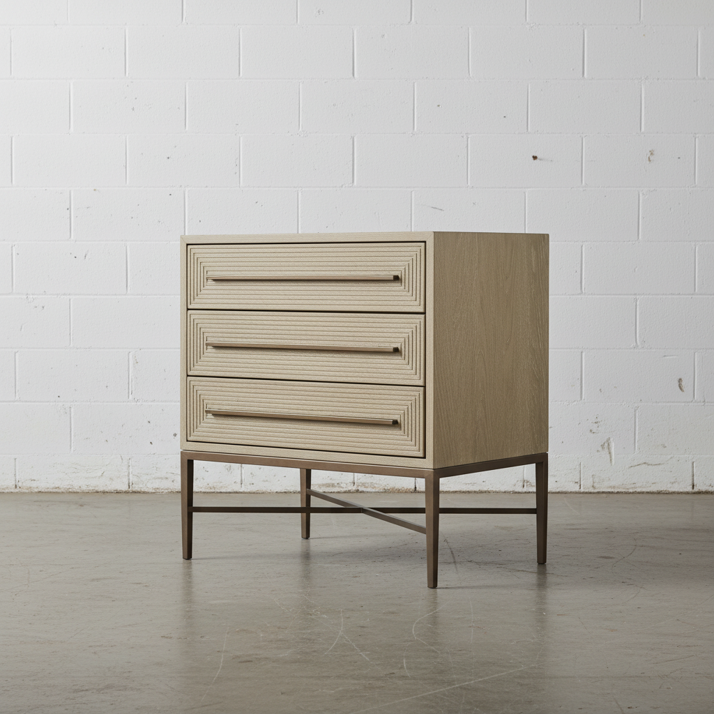 Cascade Three-Drawer Nightstand - Open Box