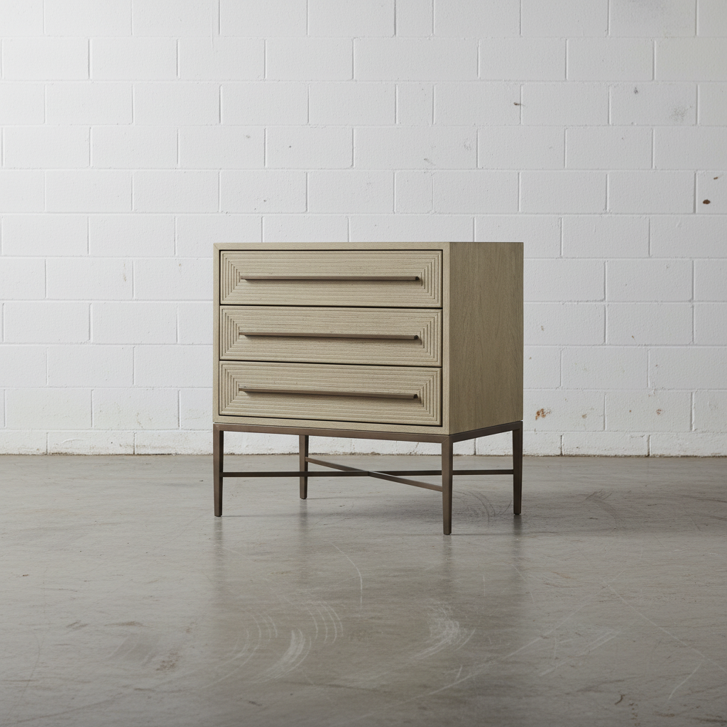 Cascade Three-Drawer Nightstand - Open Box