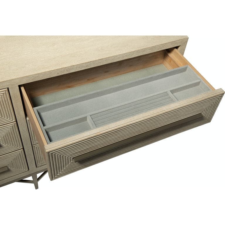 Dressers & Chests Cascade Six-Drawer Dresser Taupe Finish