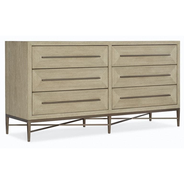 Cascade Six-Drawer Dresser-Hooker-HOOKER-6120-90202-80-Dressers-1-France and Son